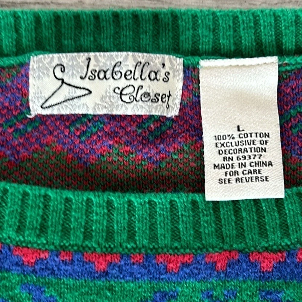 Isabellas closet size large ugly christmas sweater naughty xmas
